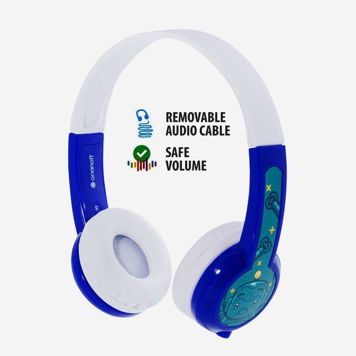 Audífonos On Ear C/micrófono Azul Buddyphones
