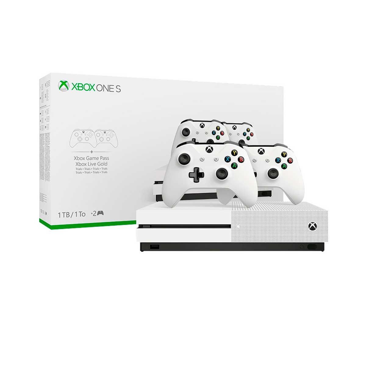 Consola Xbox One S 1Tb con 2 Controles