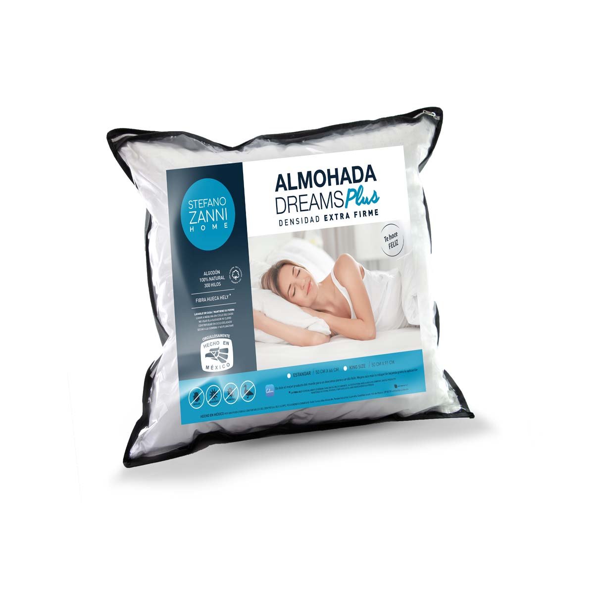 Spring Air Almohada antiacaros firme 300 hilos algodon 100% - King Size