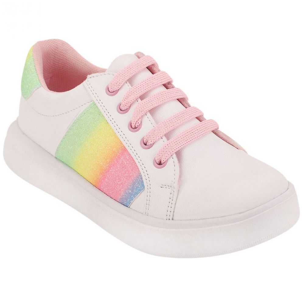 Tenis blancos con online arcoiris