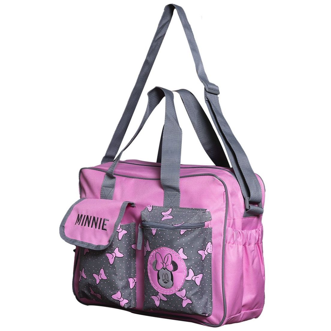 PAÑALERA TIPO MORRAL DISNEY BABY ROSADA – MUNDO BEBÉ