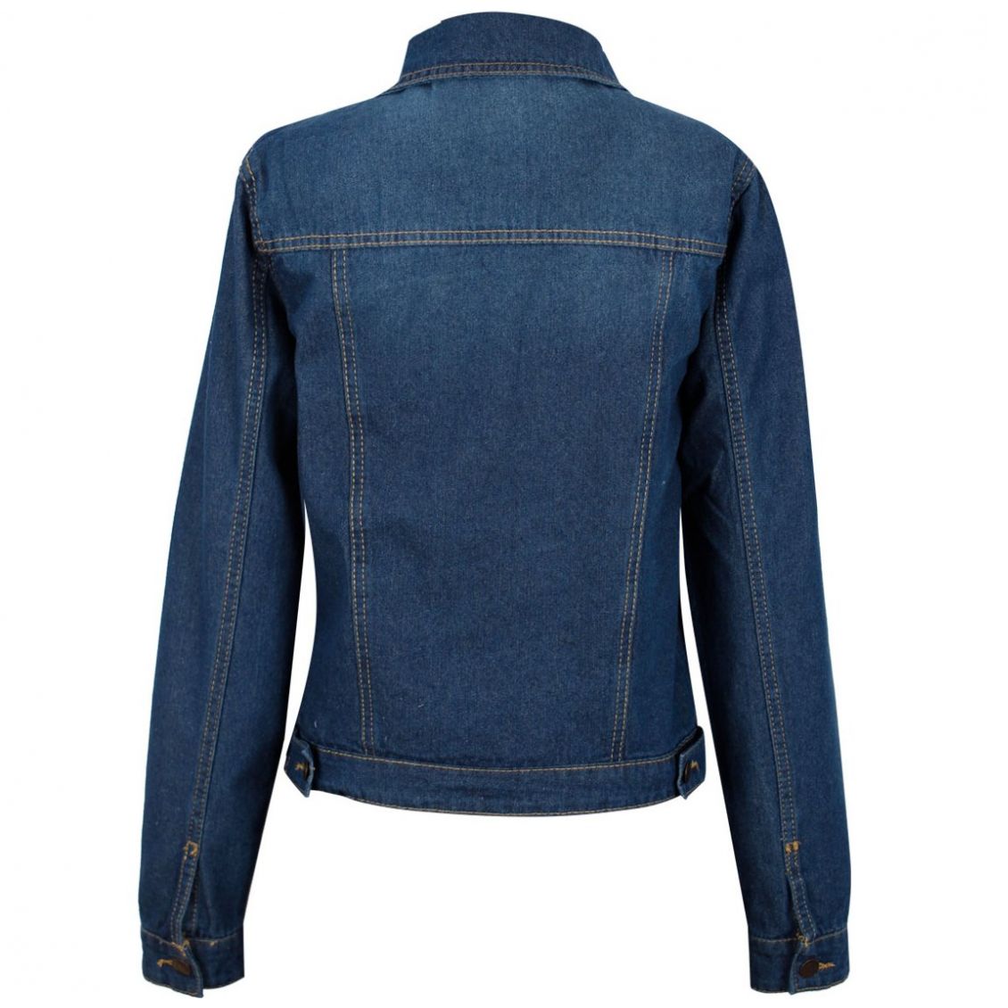 Chamarra Elle de Cuello Camisero Diseno Mezclilla