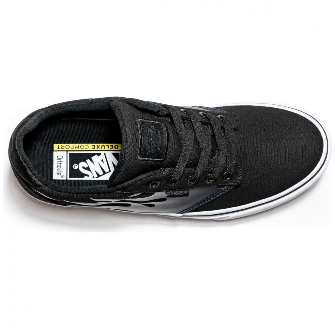 Zapatillas Niño Atwood Canvas Black Negra Escolar Vans