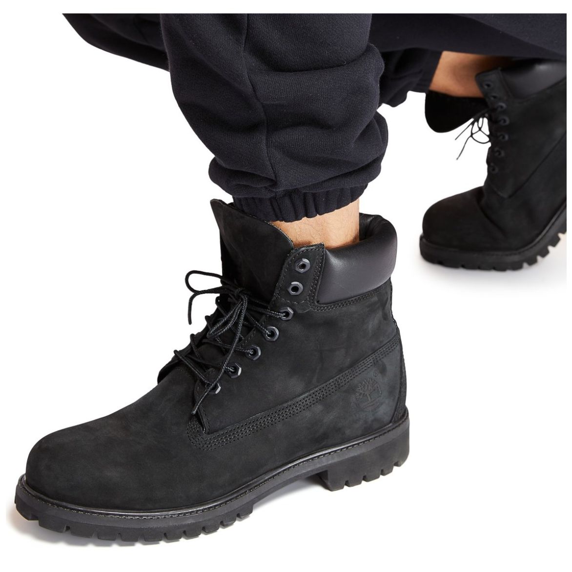 surf Locura daño Bota de Piel Negra Timberland para Hombre