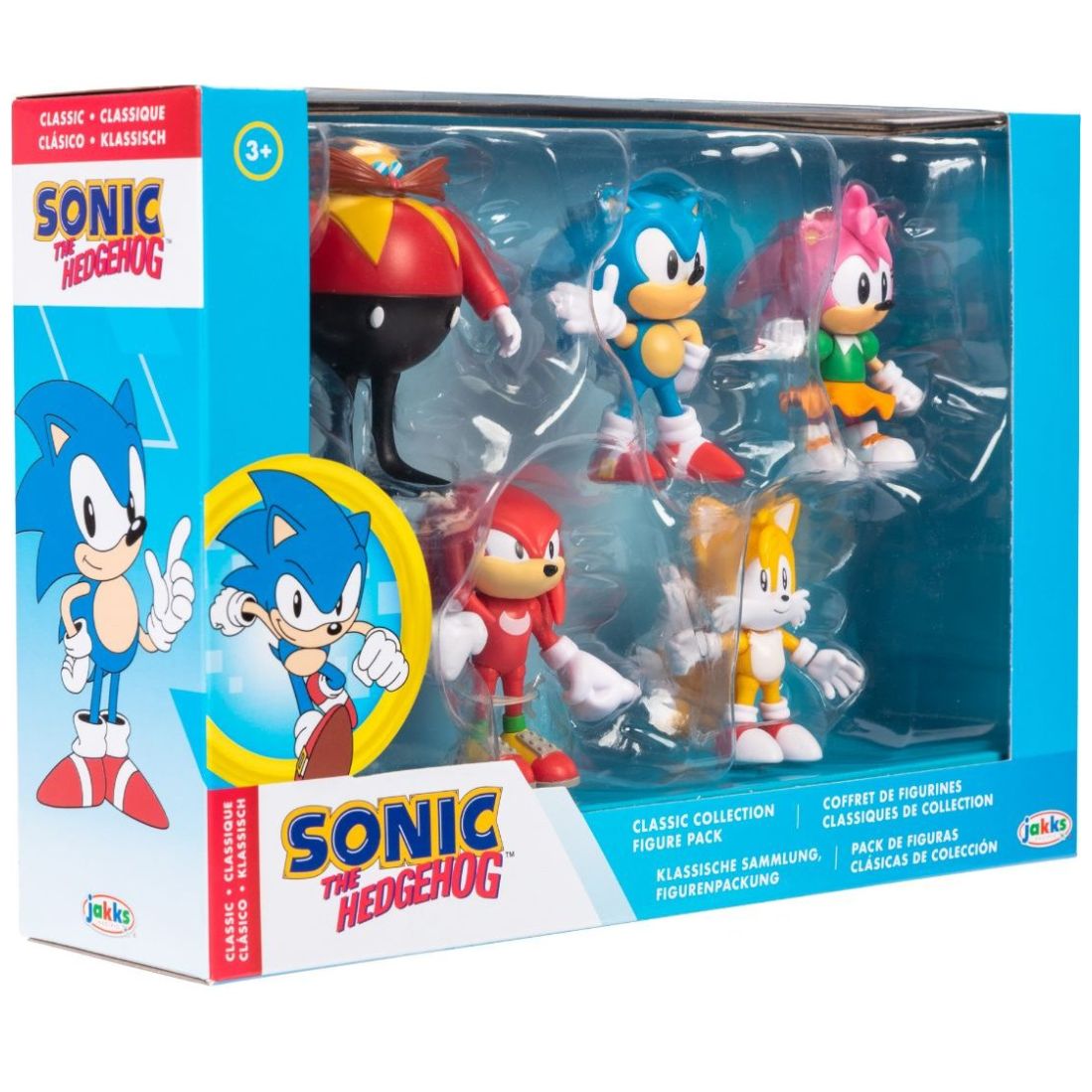 Sonic The Hedgehog Figura de acción coleccionable de metal de 2.5 pulgadas,  azul, 3 años