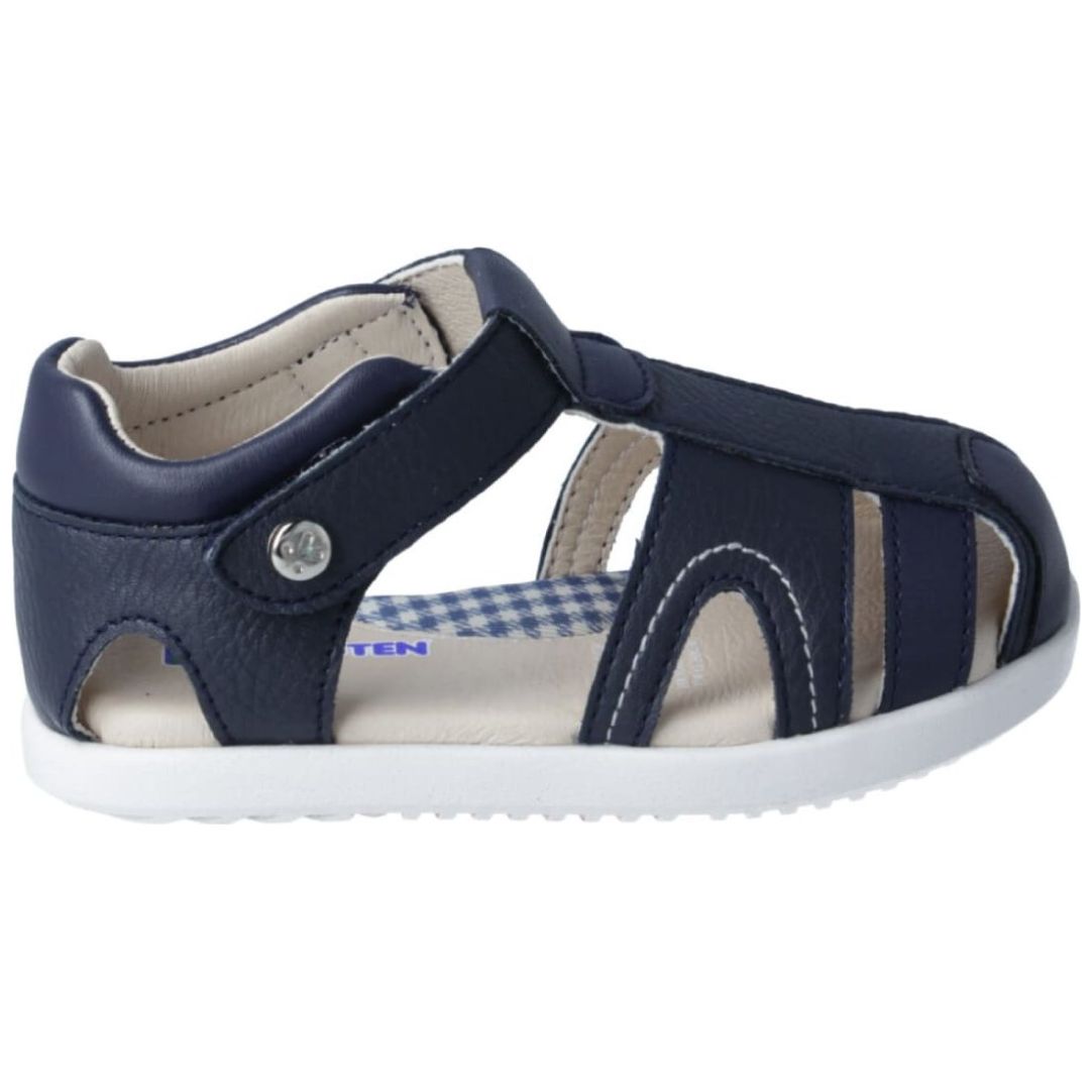 Sandalia con Velcro 15 17 Azul Marino Karsten para Ni a