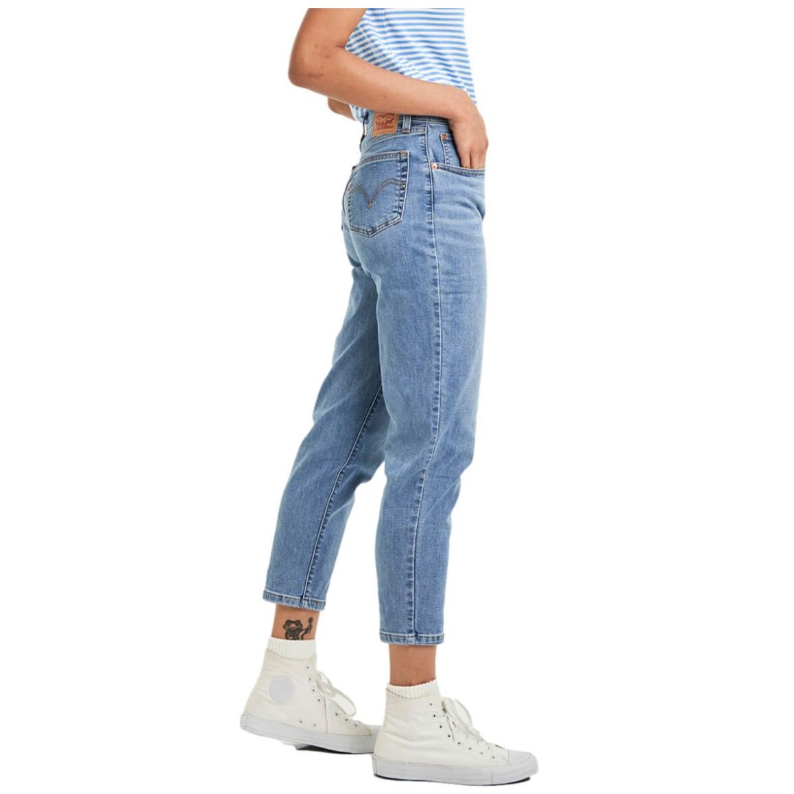 Pantalon levis cintura online alta