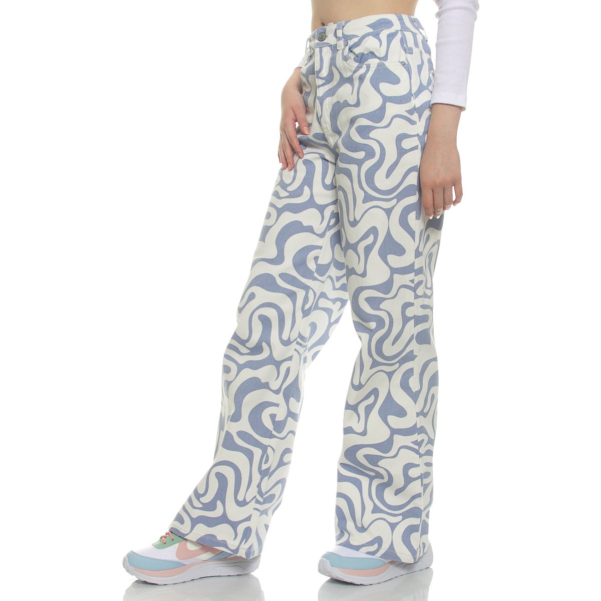 Pantalones estampados para dama hot sale