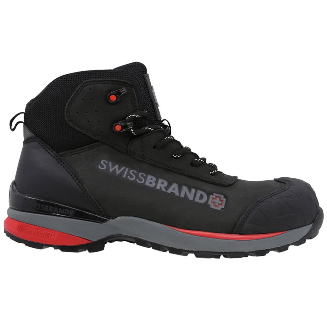 Bota Negra Industrial Swissbrand Vaud para Hombre