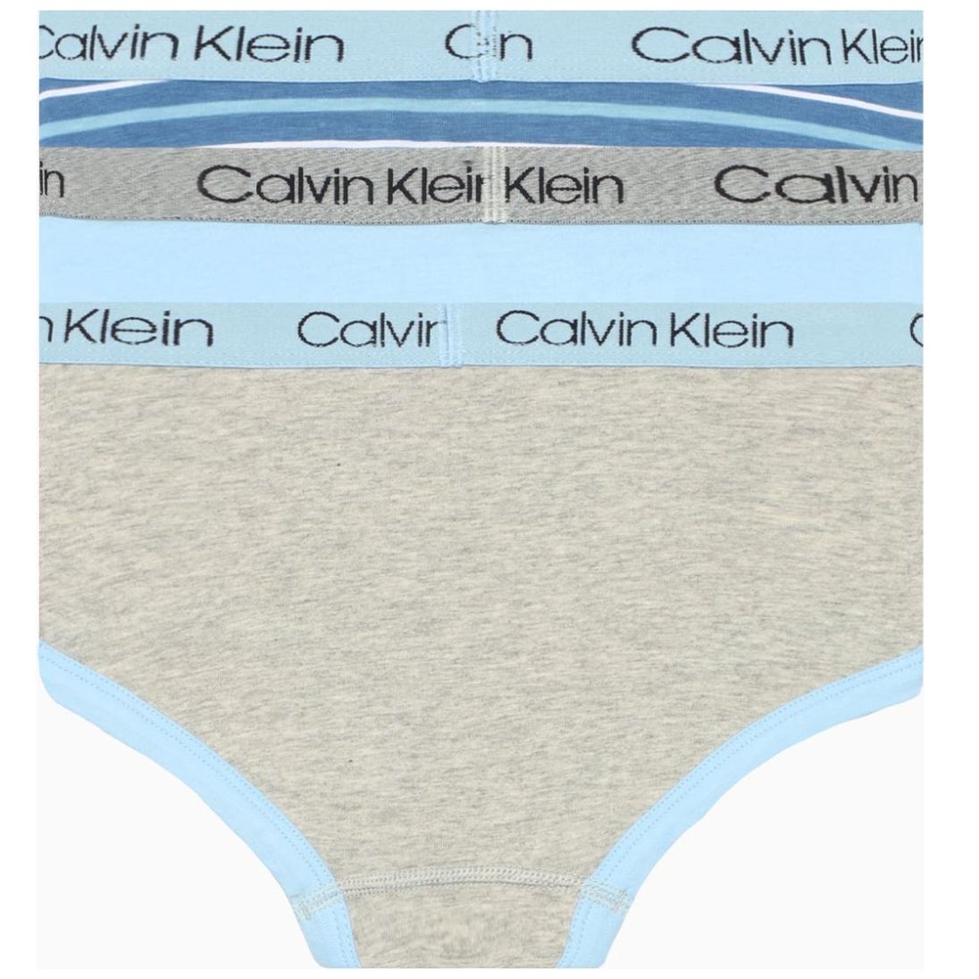 Calzones para Niño Paquete 3 Piezas Gris Azul Calvin Klein