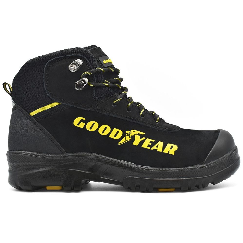 Botas goodyear negras hot sale