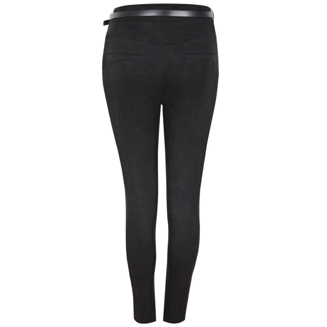 Leggings en Suede de Tiro Alto City Femme