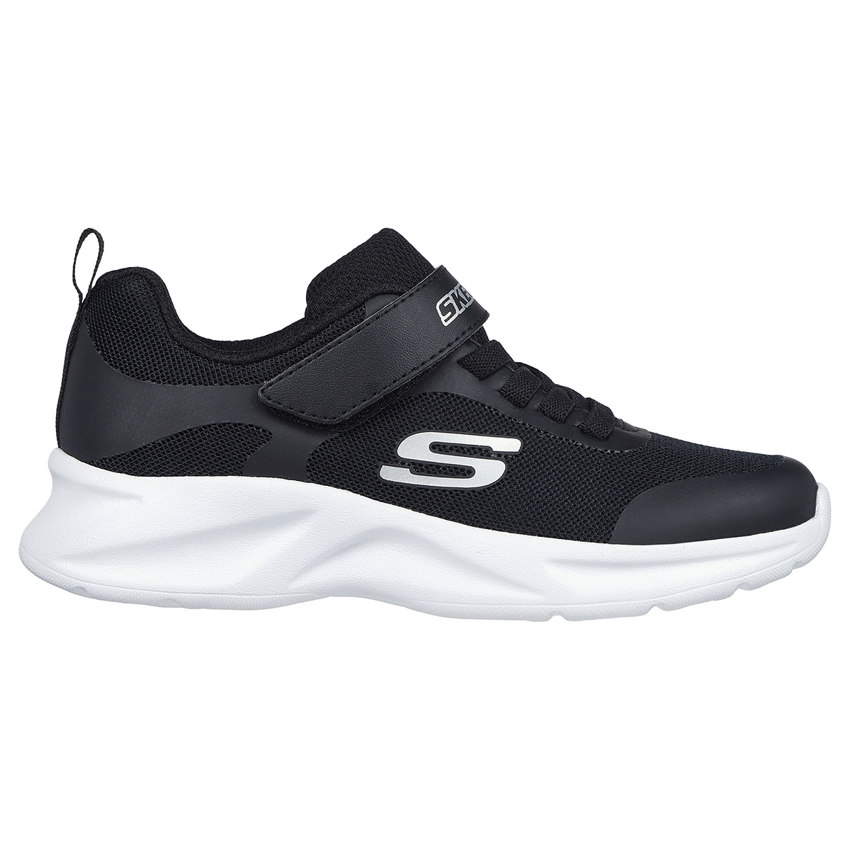 Tenis con Velcro 17 22 Negro para Nina Skechers