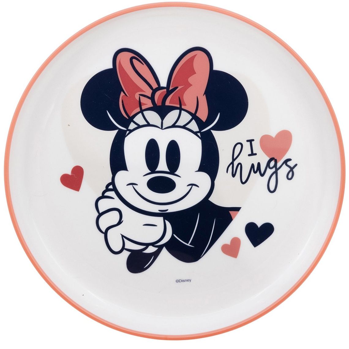 Plato Minnie Mouse Antideslizante Rosa Disney