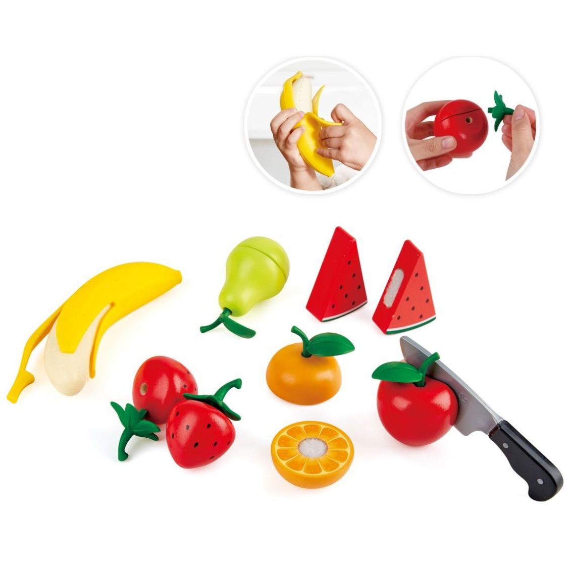 Set Realista de Frutas para Cortar Hape