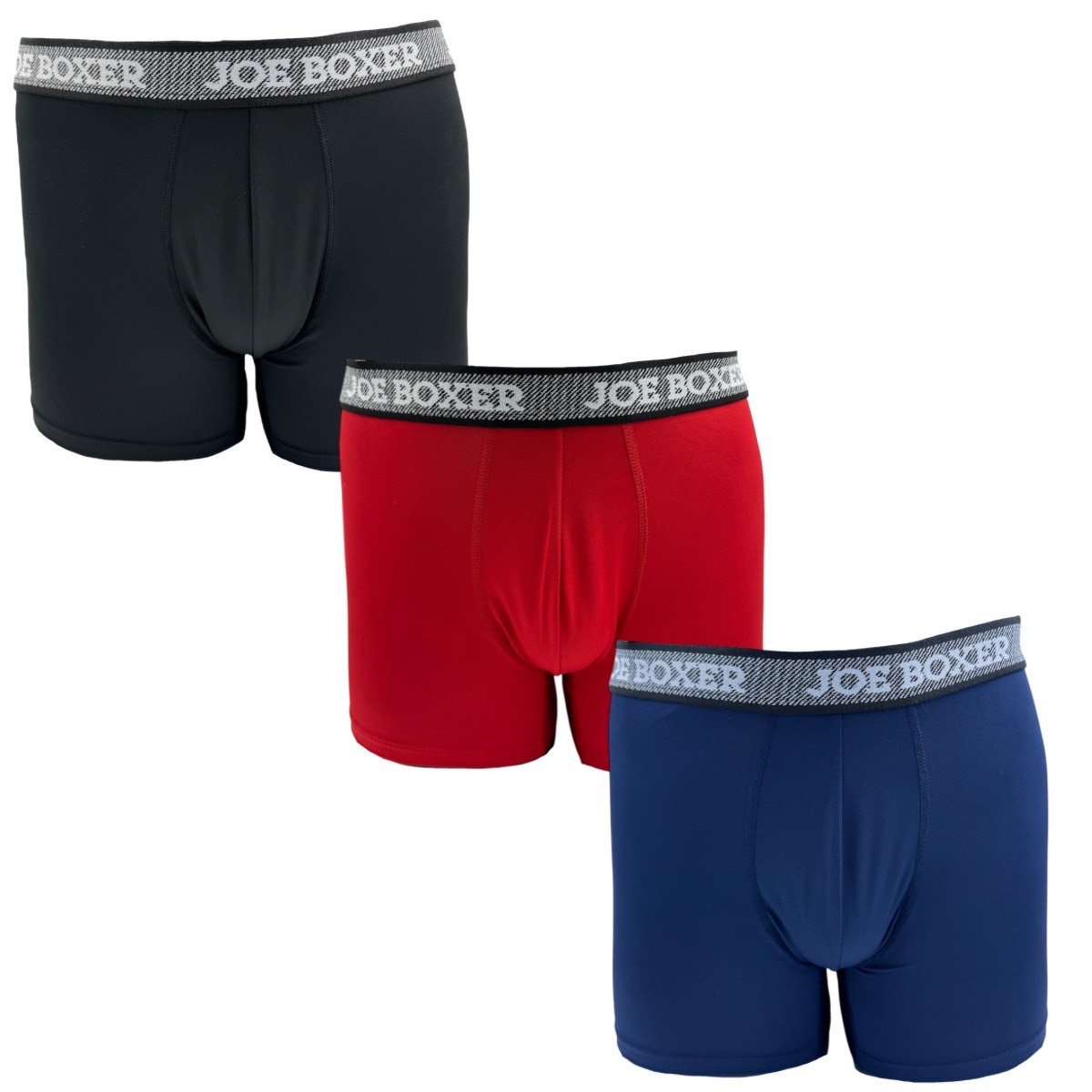 Set Boxer Trunk de 3 Piezas para Hombre Joe Boxer