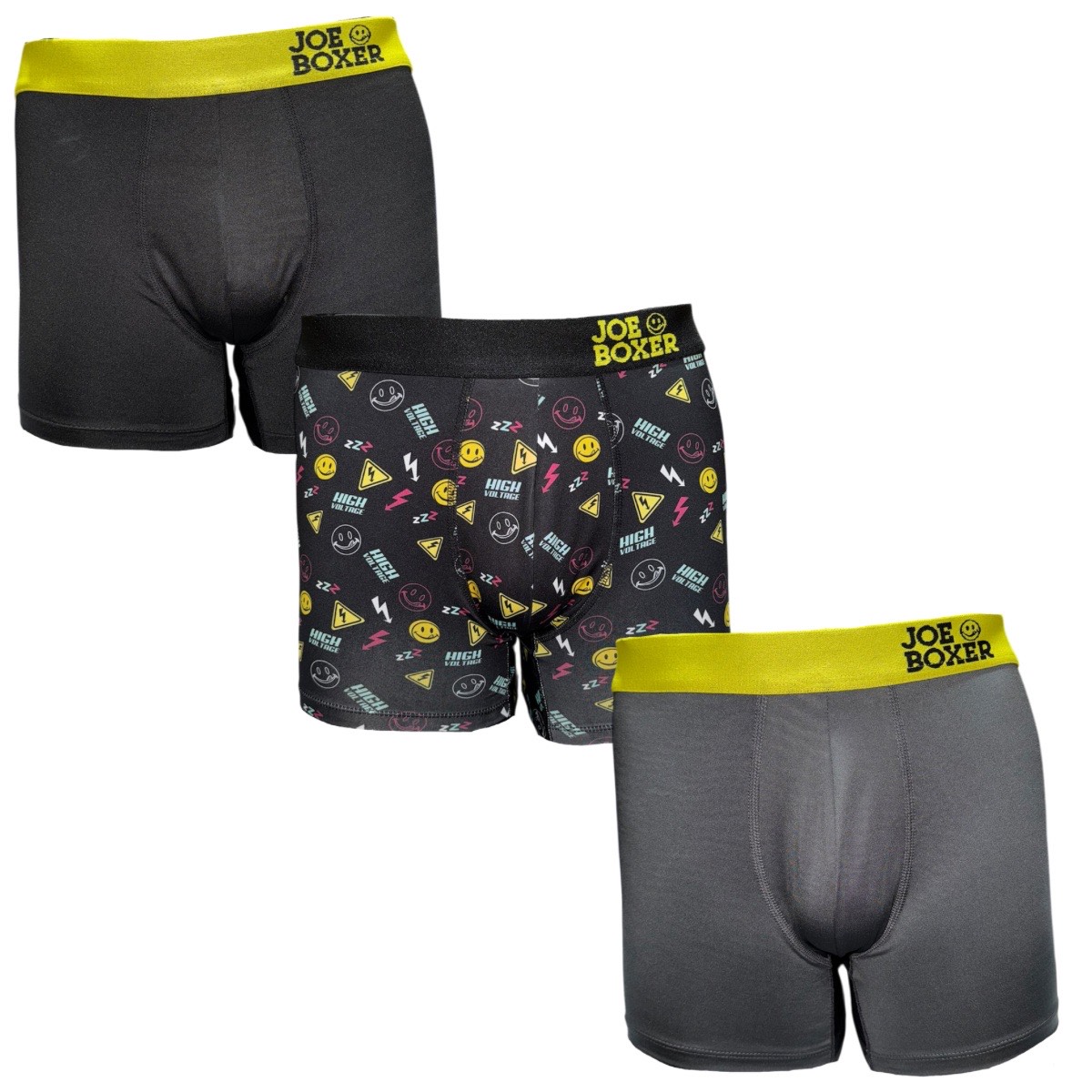 Set Boxer Trunk de 3 Piezas para Hombre Joe Boxer