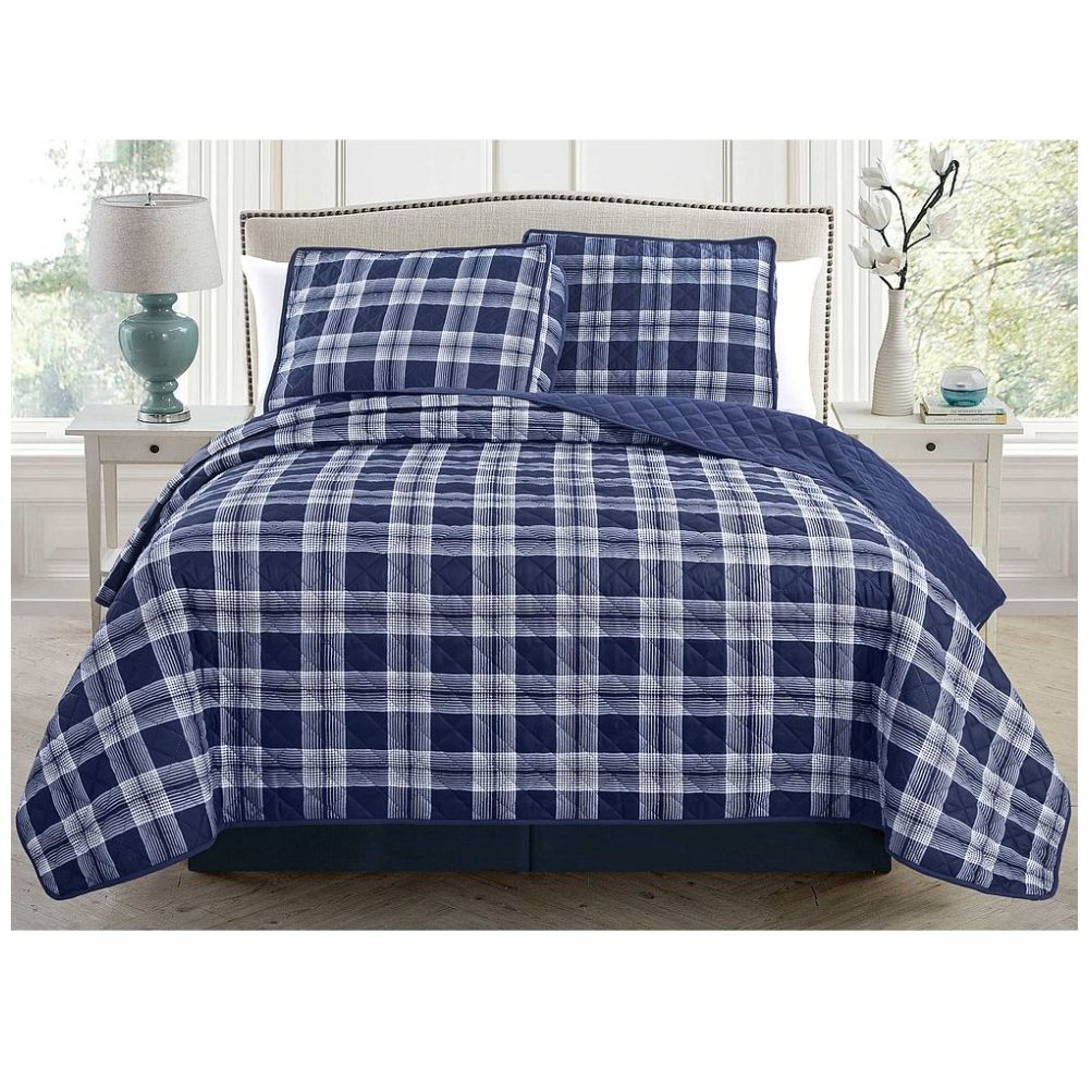 Sobrecama King Size Azul Home Nature