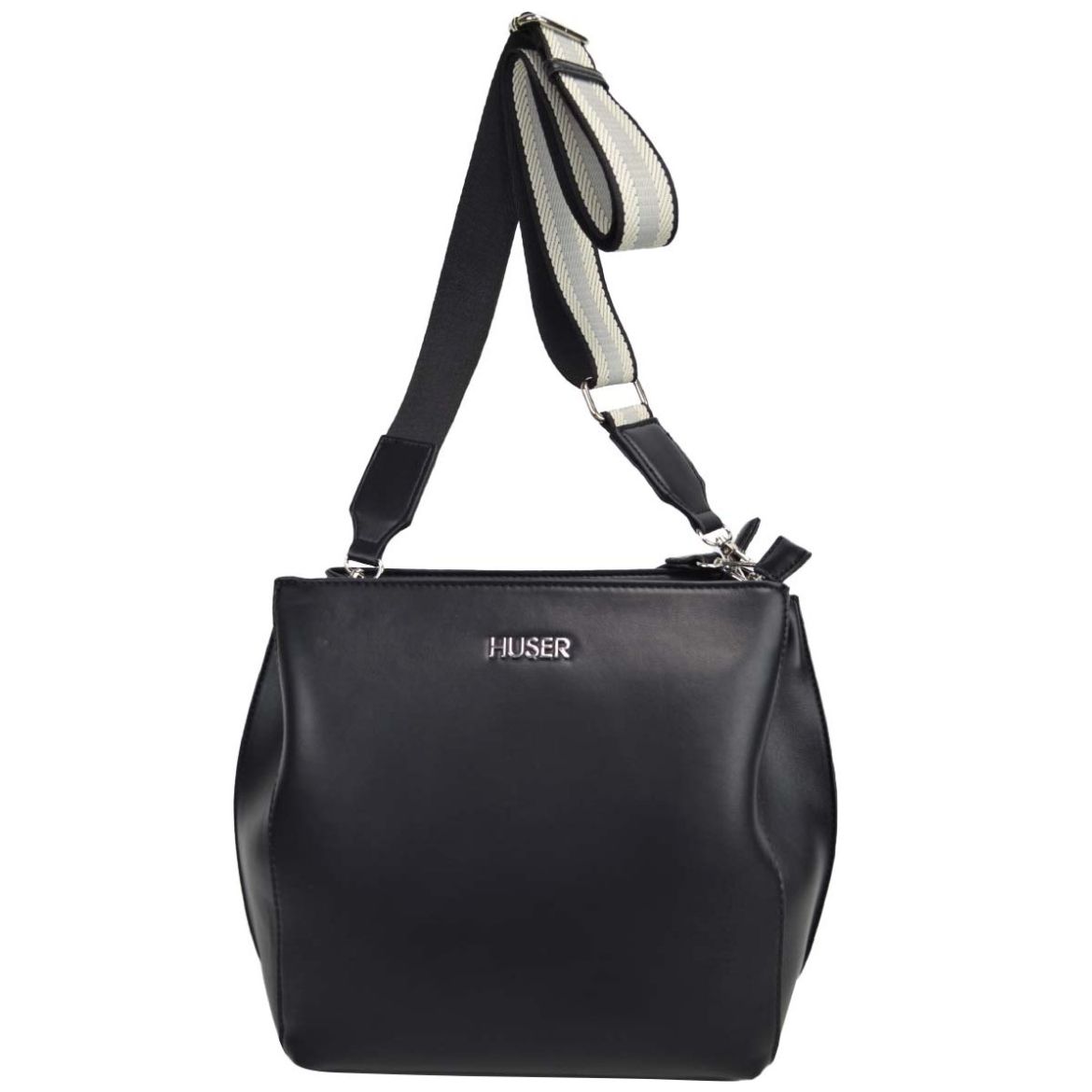 Bolso Crossbody Huser Negro para Mujer