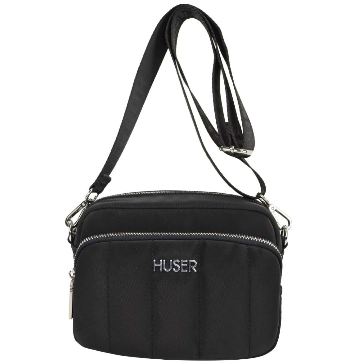 Bolso Crossbody Huser Negro para Mujer