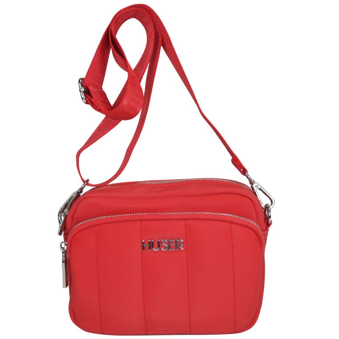 Bolso Crossbody Huser Rojo para Mujer