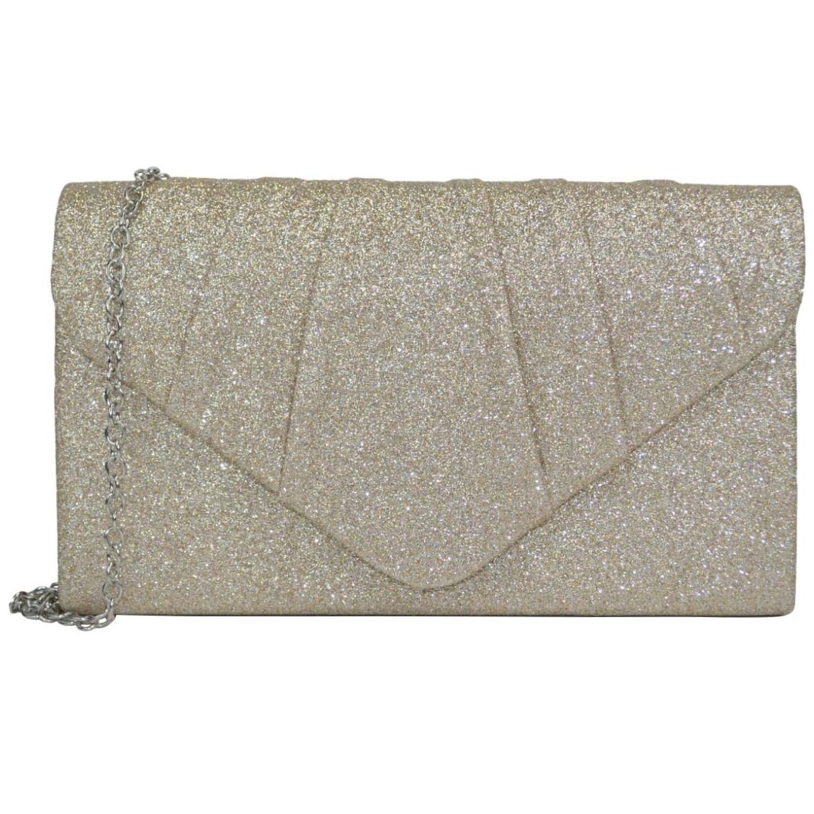 Bolso Clutch Huser Dorado para Mujer