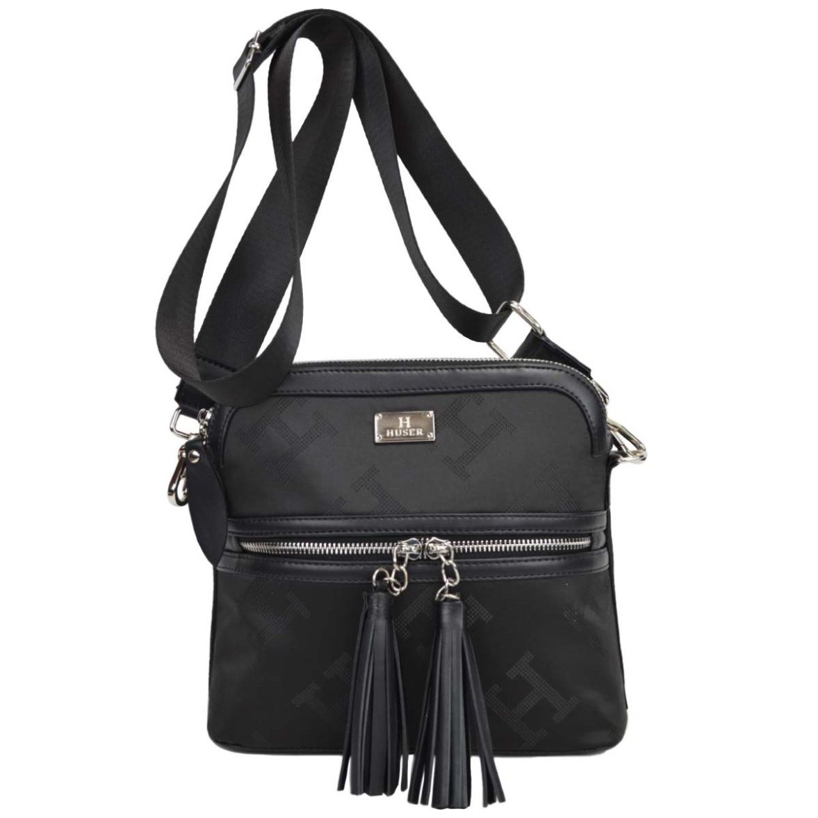 Bolso Crossbody Huser Negro para Mujer