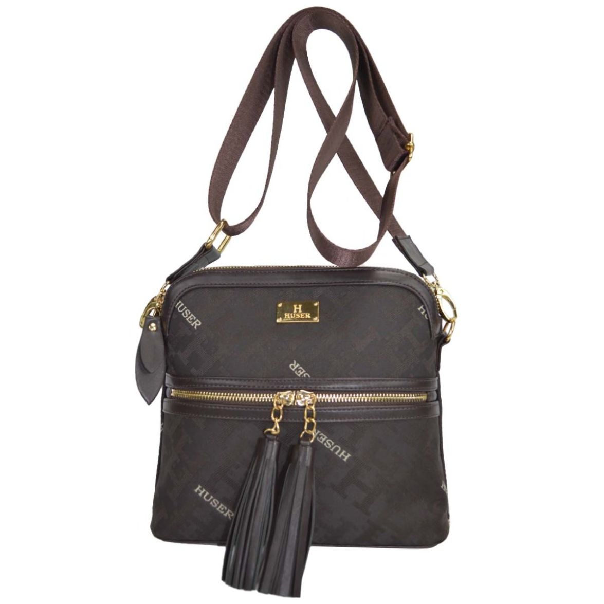 Bolso Crossbody Huser Moka para Mujer