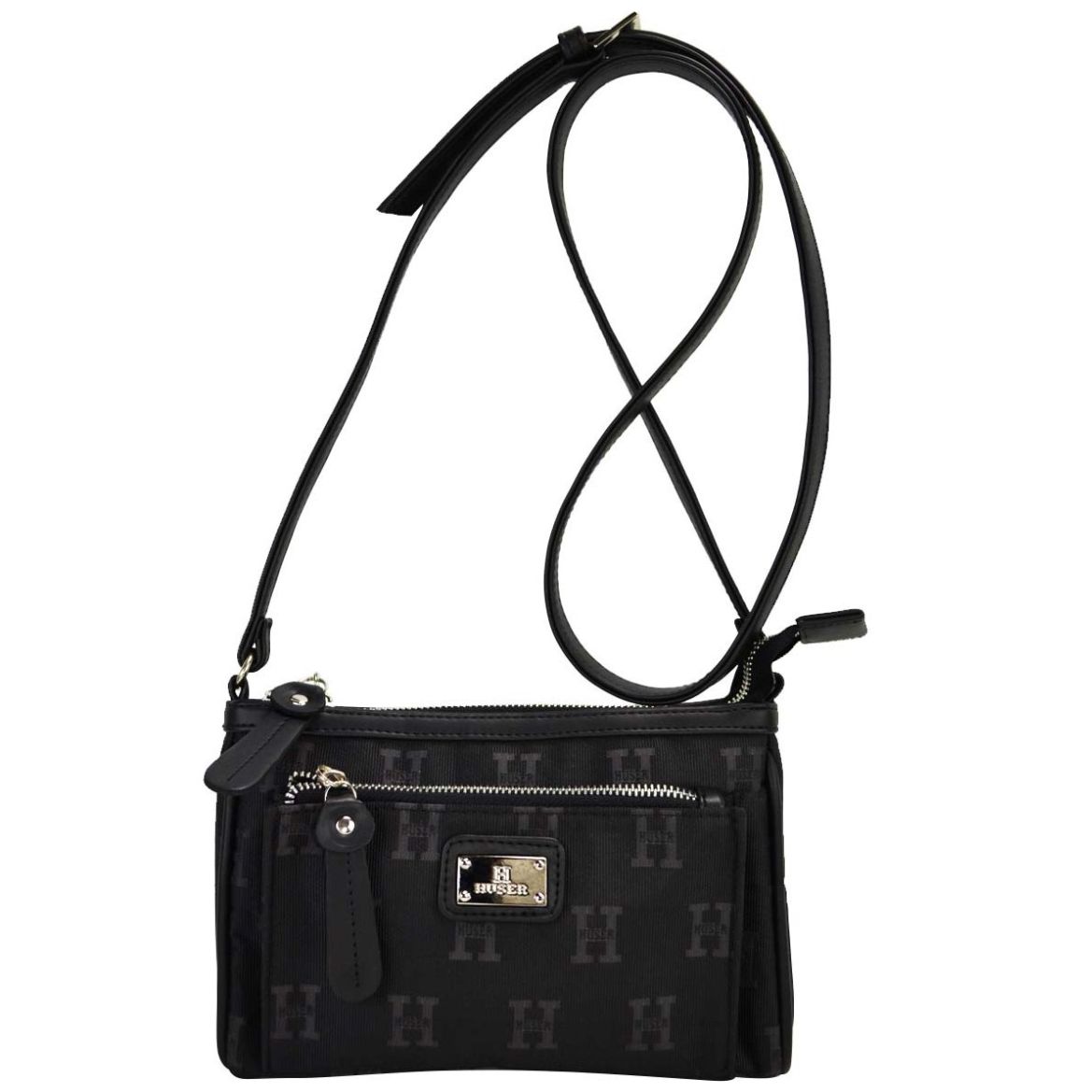 Bolso Crossbody Huser Negro para Mujer