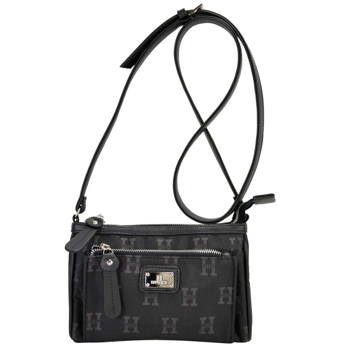 Bolso Crossbody Huser Gris para Mujer