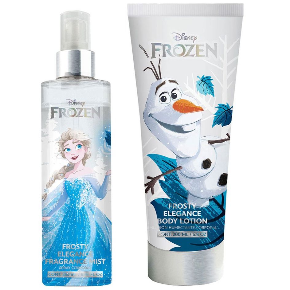 Set Body Mist Glitter y Body Lotion Elsa (Blanco)