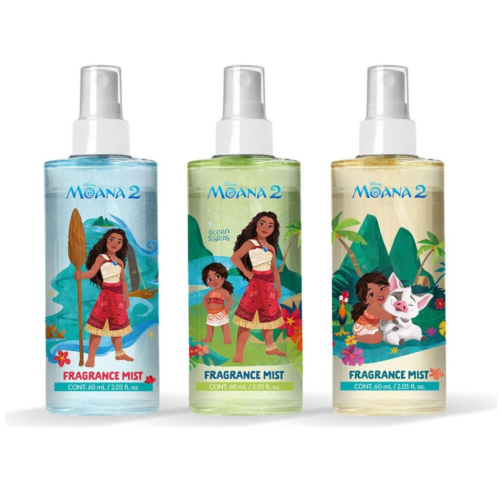 Set 3 Fragance Mist con Glitter Moana 2 60Ml