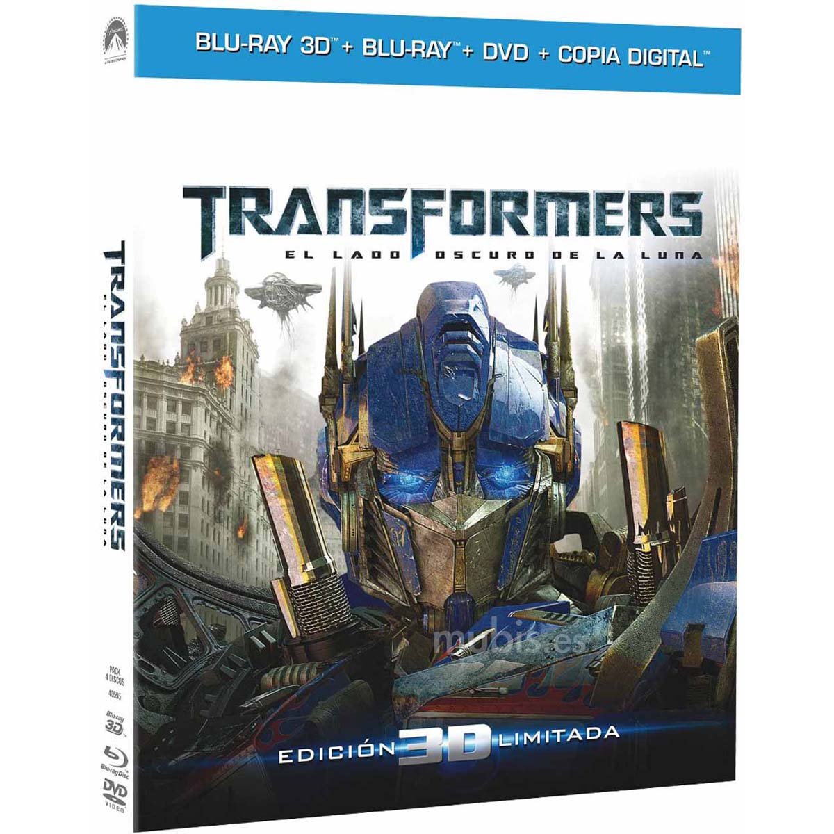 Blu Ray Transformers el Lado Oscuro de la Luna