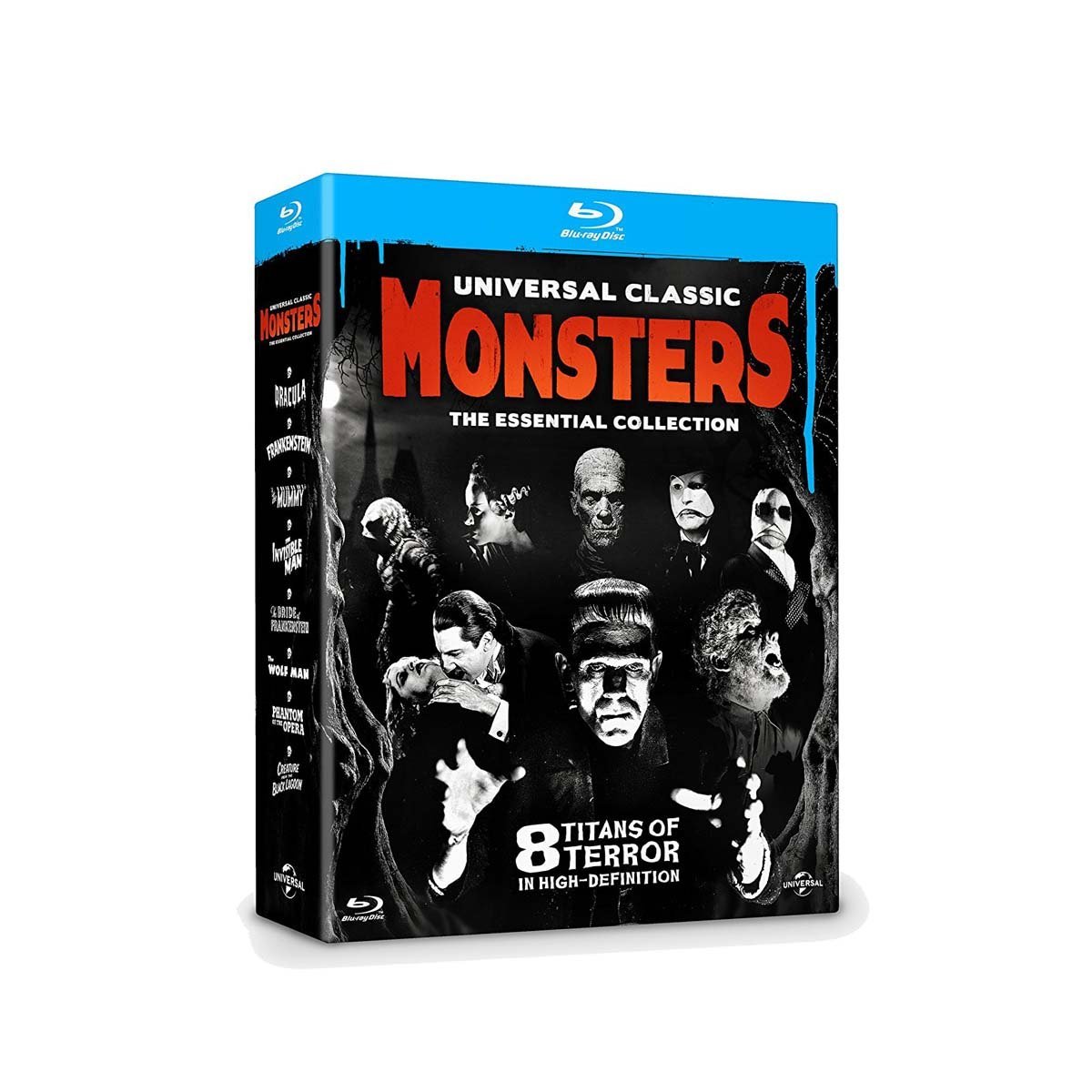Blu Ray Colección 8 Peliculas Monstruos Clasicos