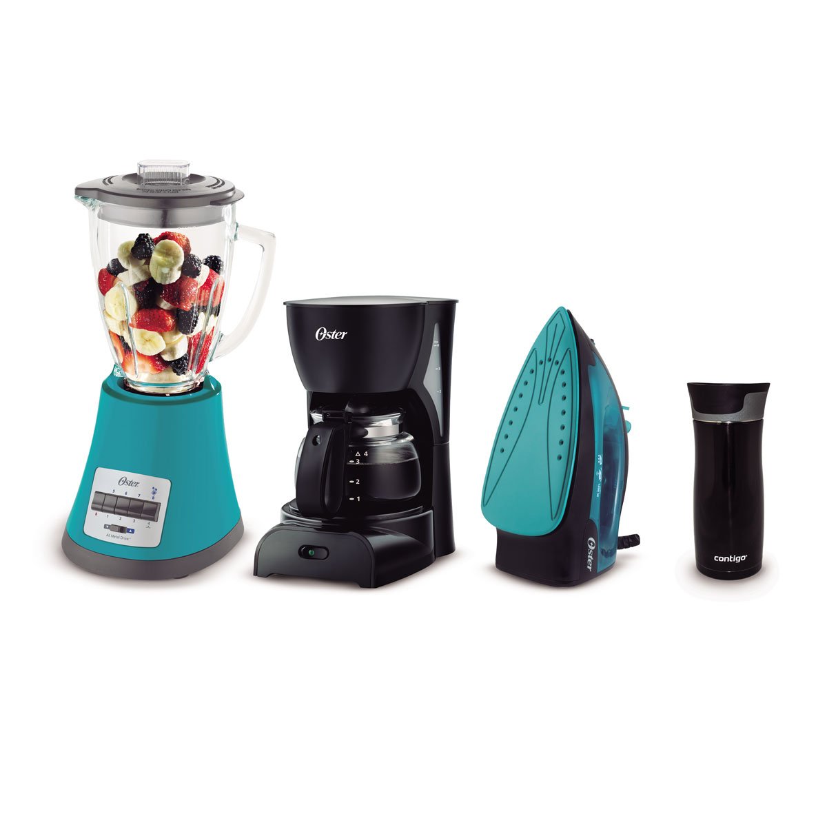 Paquete Licuadora Cafetera Plancha y Termo Oster