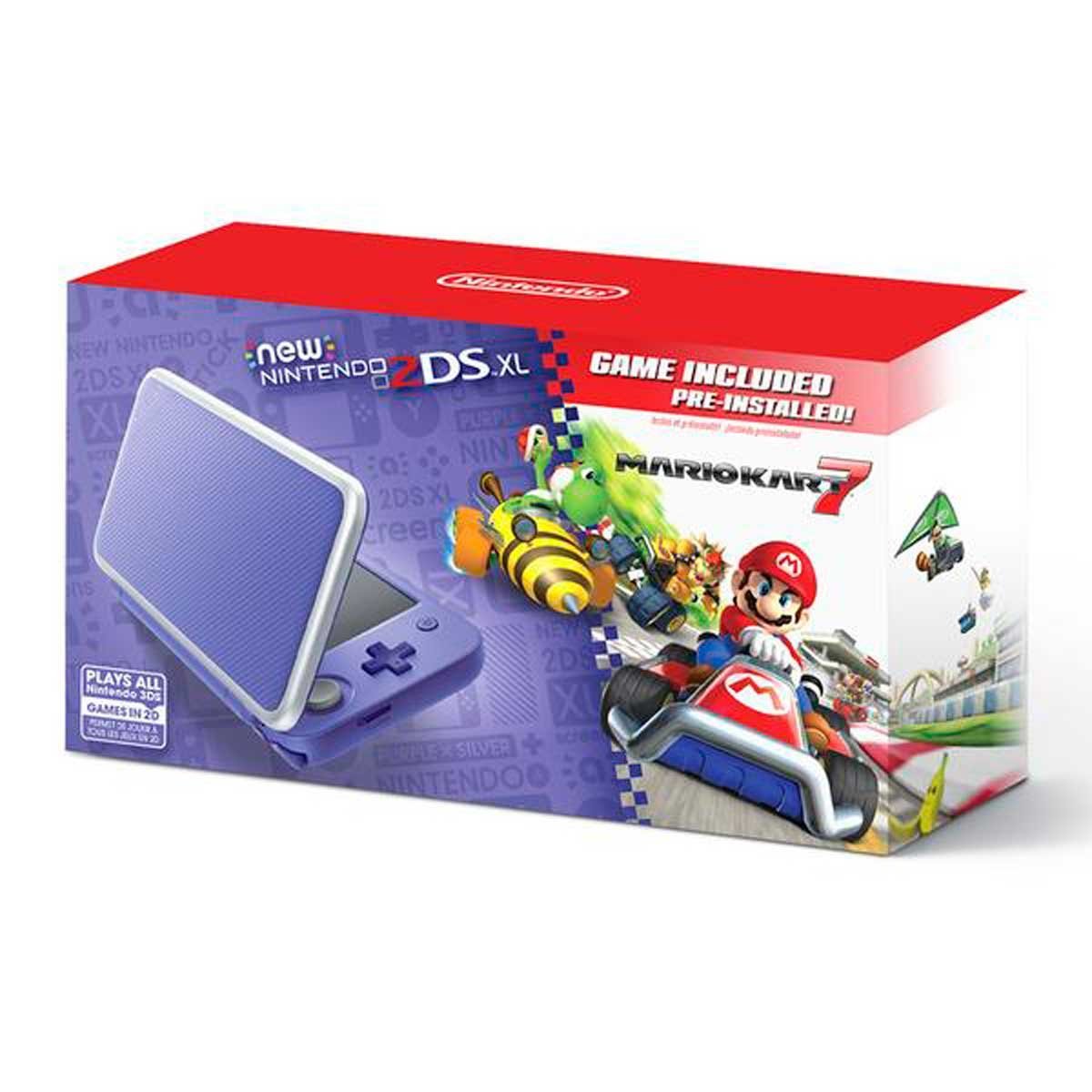 Consola 2Ds Xl Purple Silver Mario Kart 7