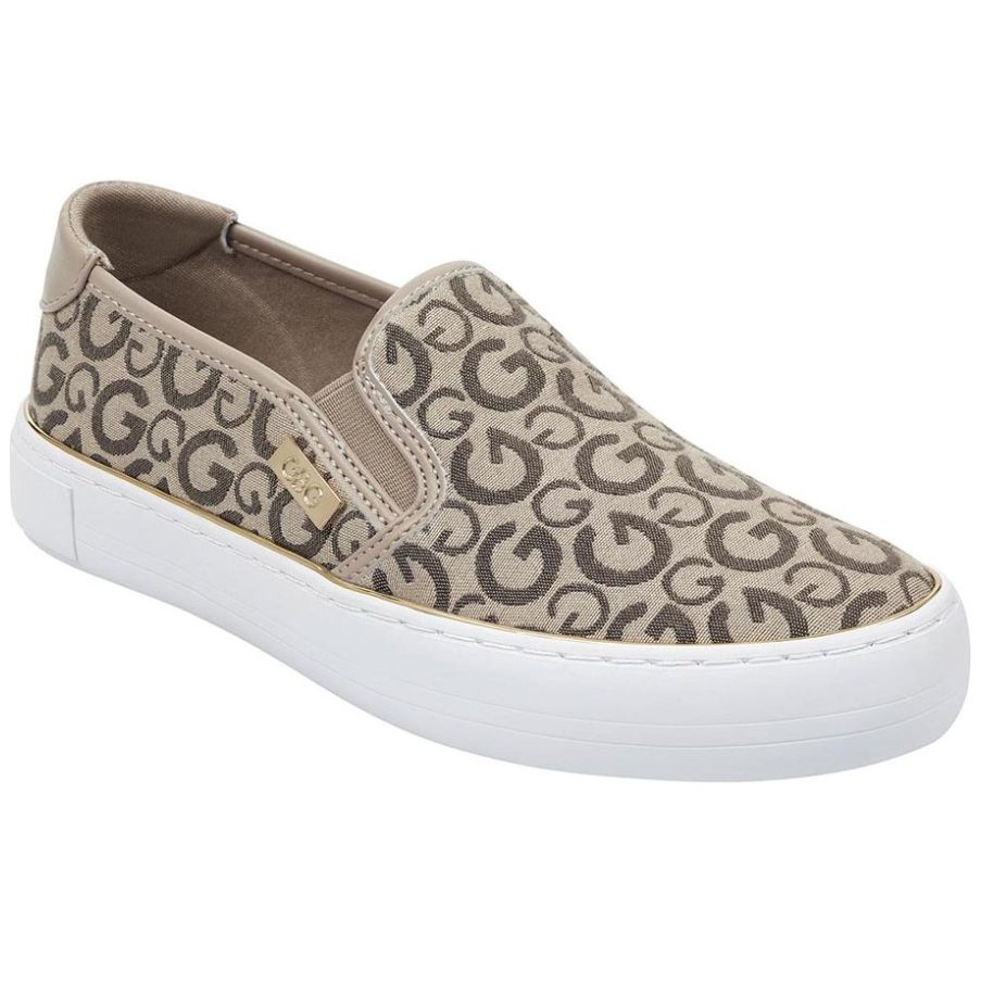 Tenis Casual Slip On Caf Combinado G By Guess