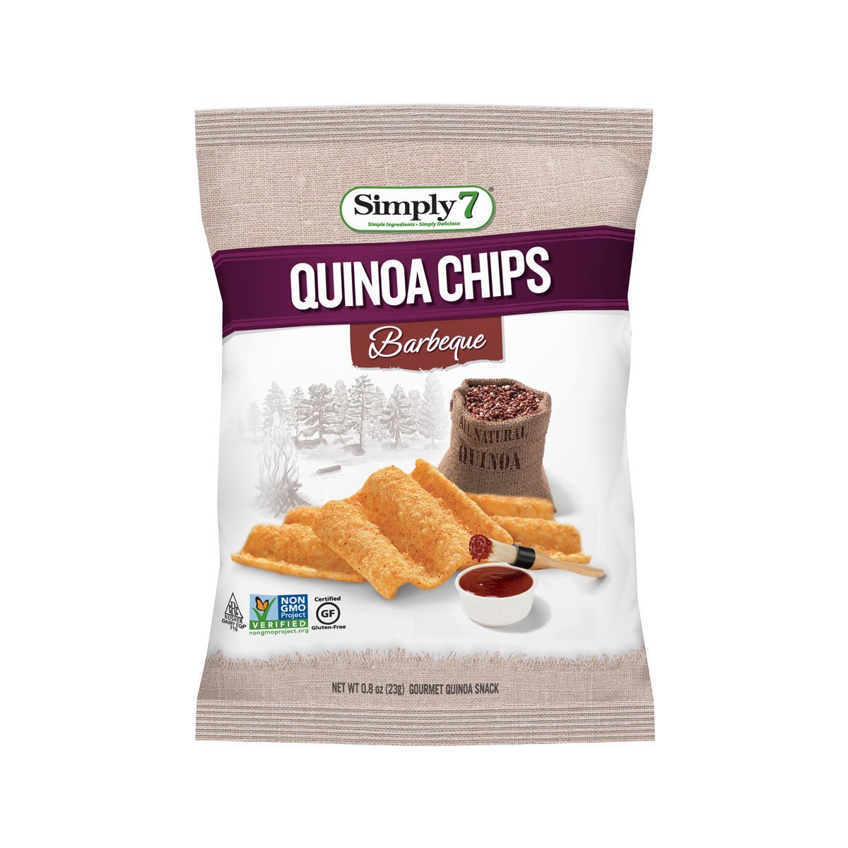 Quinoa Chips Bbq 22.7 Grs Simply 7