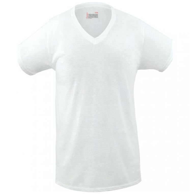 Playera Cuello V 3 Pack para Hombre Hanes Modelo Elo 7771C01