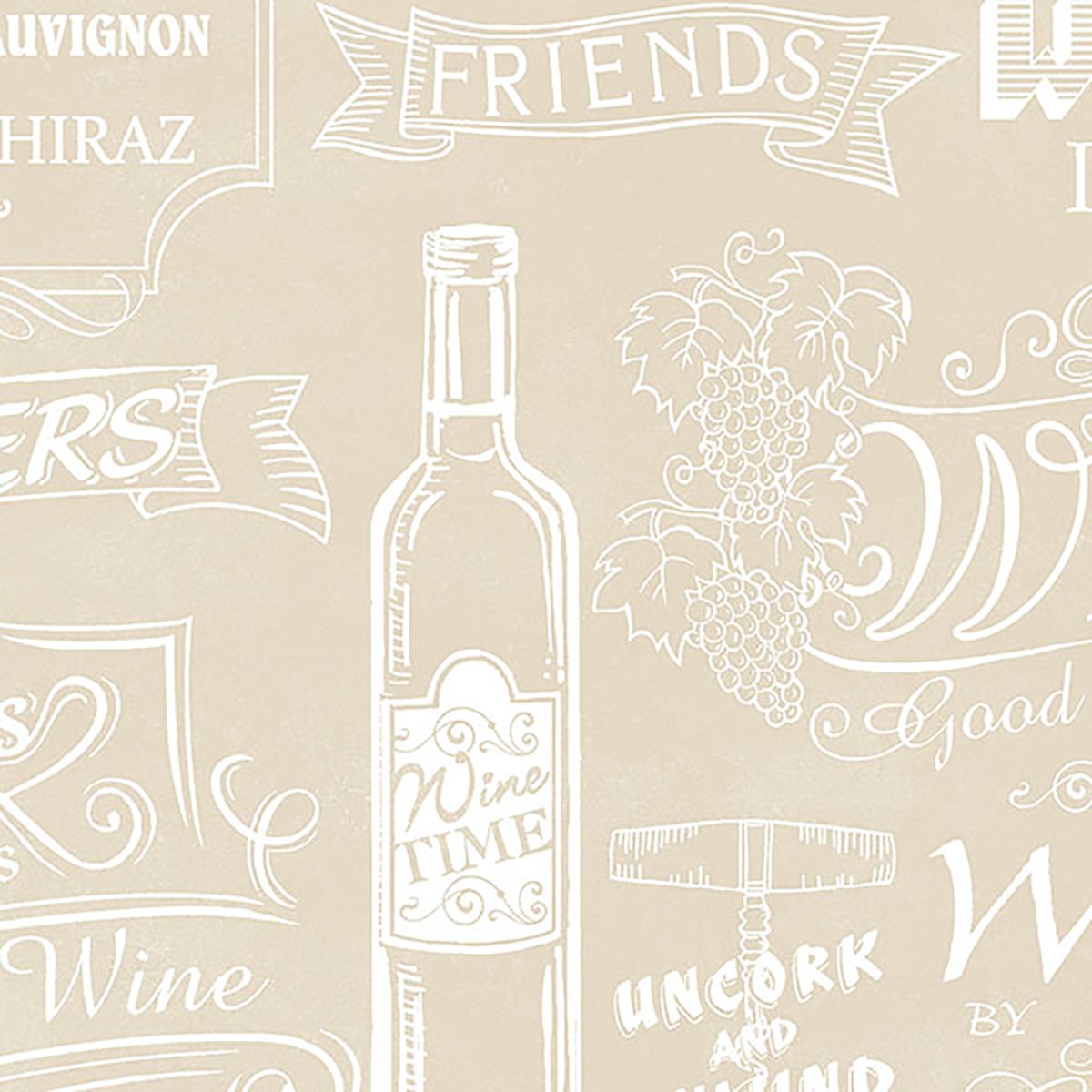 Black and White Chalkboard Wine Wallpaper