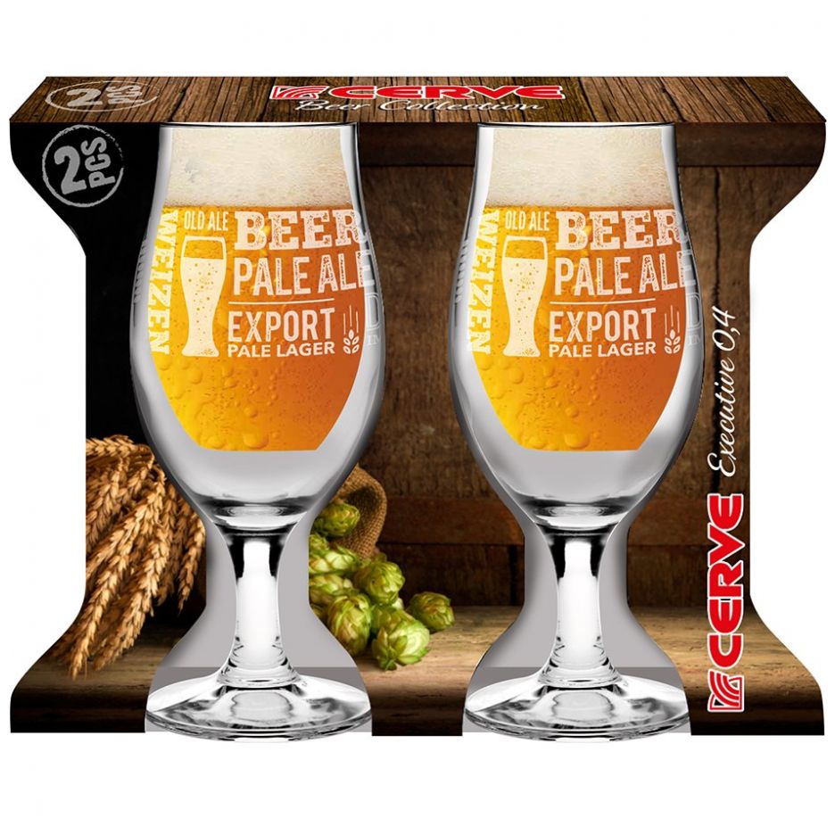 Set de Vasos para cerveza Cerve de vidrio