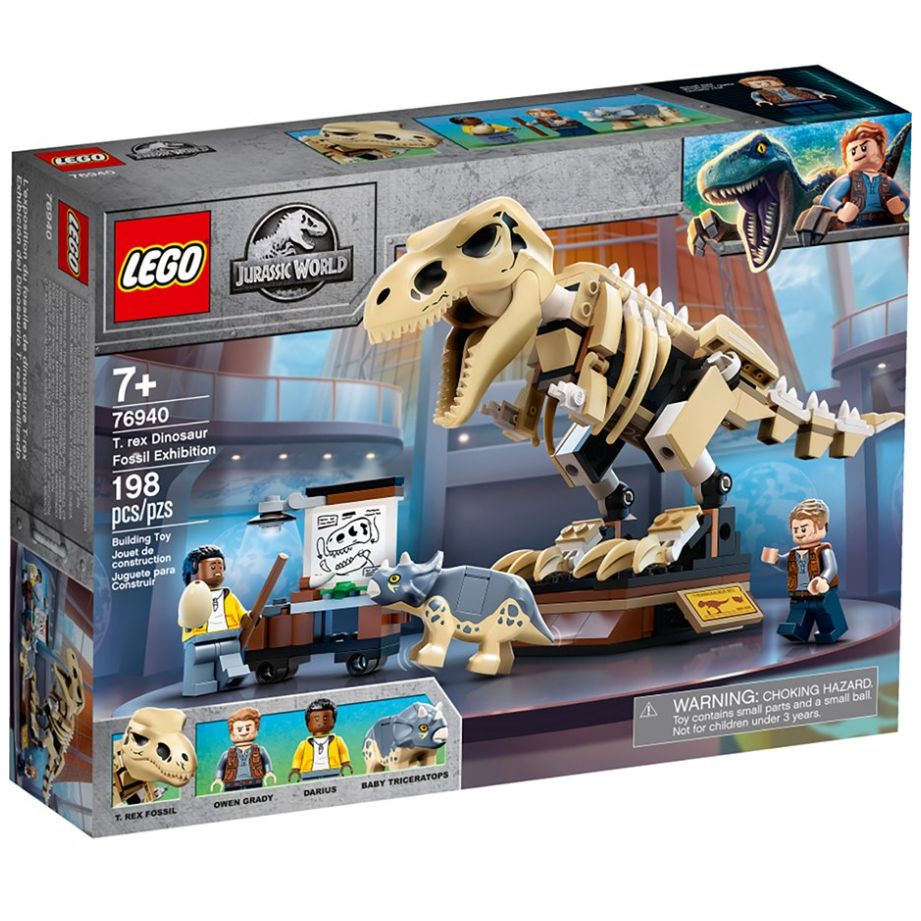 Exposicion Del Dinosaurio T. Rex Fosilizado Lego Jurassic World