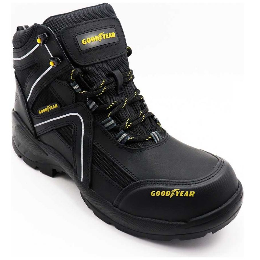 Bota goodyear 2025 piel negra