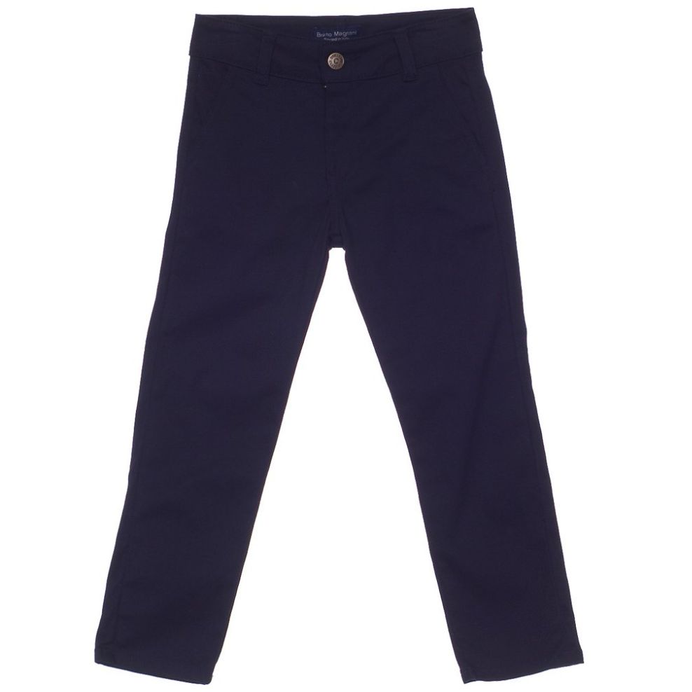 Pantalon Tipo Dockers Gabardina Modelo 1127 Marino para Nino