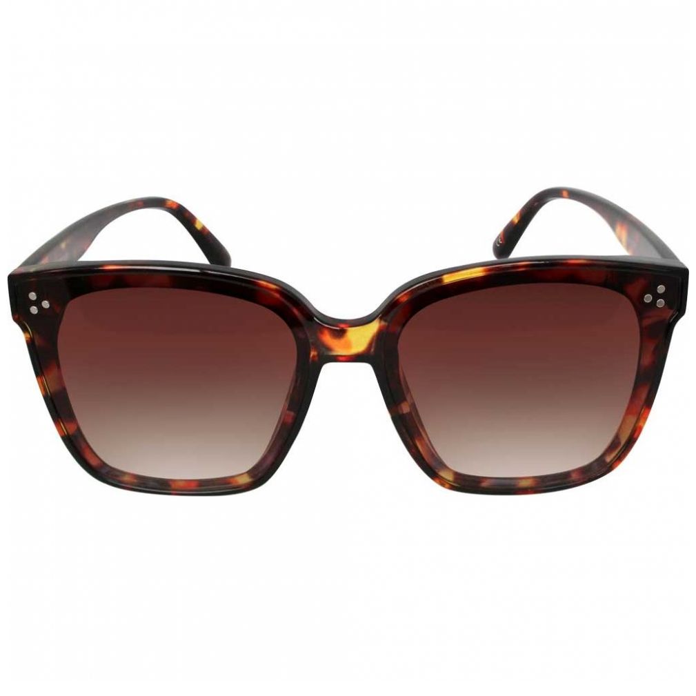 Lentes de Sol Cuadrados Pasta Carey Micas Cafe Emanuel Ungaro