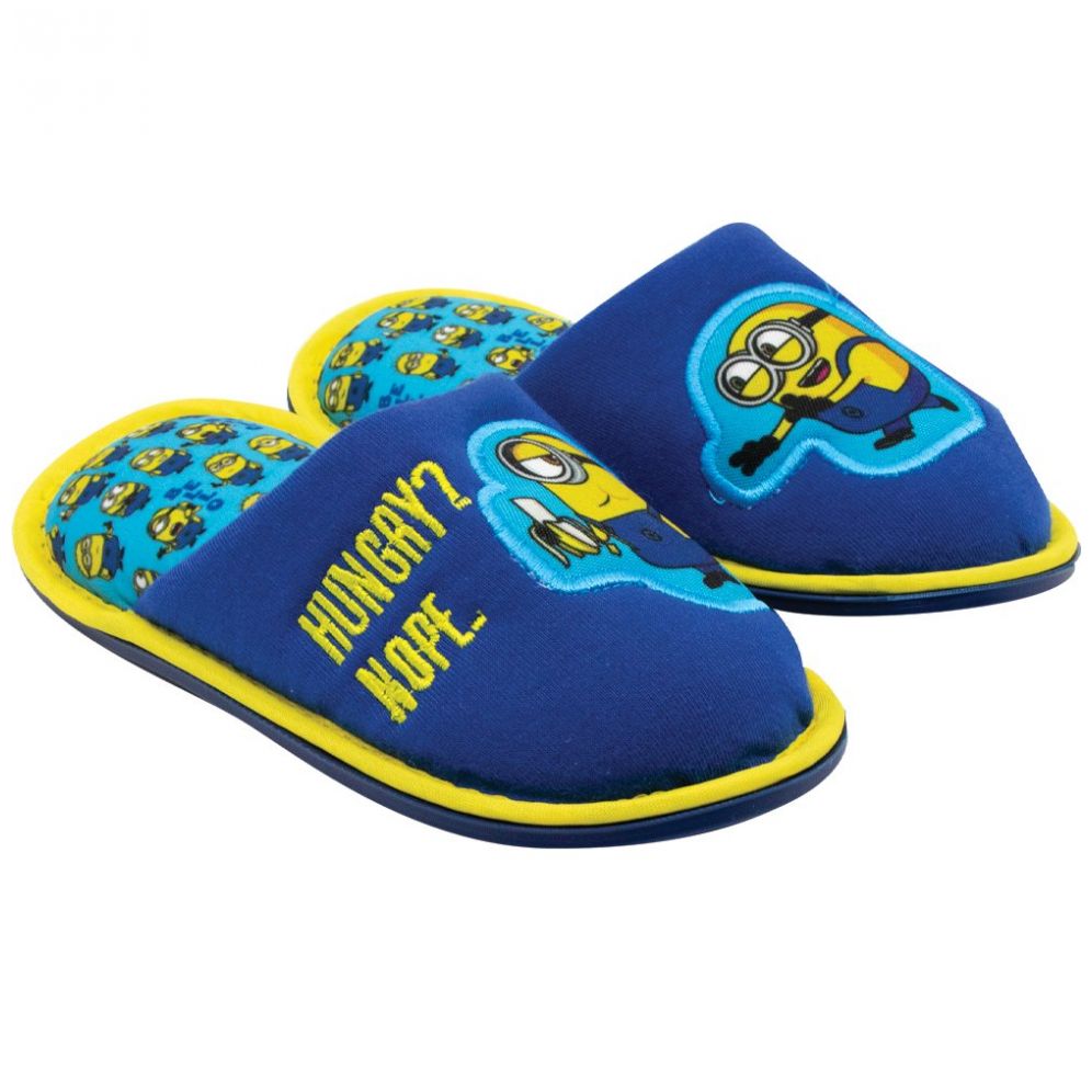 Pantufla Sorrento Ch Xg Azul Minions para Ni o