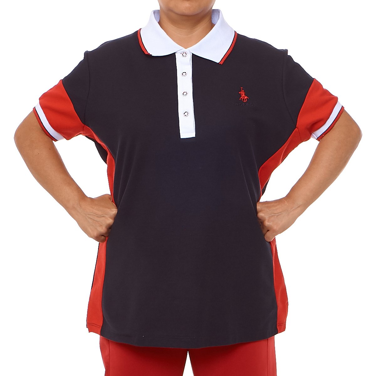 Playera Tipo Polo para Dama Tallas Plus Royal Polo Club