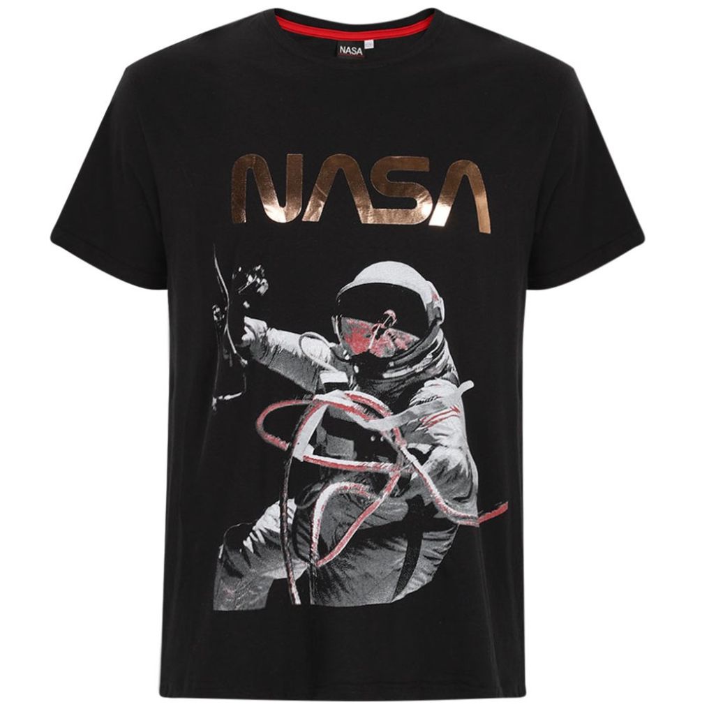 Playera Casual Corte Plus Nasa para Hombre