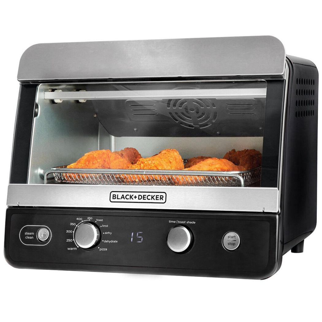 Horno con Freidora de Aire Digital 8 Funciones Black Decker