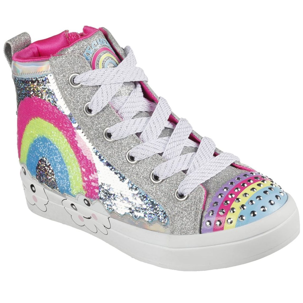 Zapatos skechers para shop niñas con luces blancas